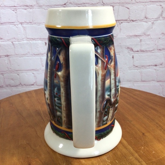 Budweiser 2000 Holiday Stein CS416 “Holiday in the Mountains” Ceramic Stein - Picture 4 of 6